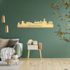 Skyline Geertruidenberg Metallic Goud gerecycled kunststof cadeau decoratie relatiegeschenk van WoodWideCities