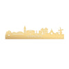 Skyline Gorinchem Metallic Goud gerecycled kunststof cadeau decoratie relatiegeschenk van WoodWideCities