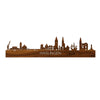 Skyline Harlingen Palissander houten cadeau decoratie relatiegeschenk van WoodWideCities