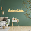 Skyline Heerde Metallic Goud gerecycled kunststof cadeau decoratie relatiegeschenk van WoodWideCities