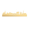 Skyline Heerde Metallic Goud gerecycled kunststof cadeau decoratie relatiegeschenk van WoodWideCities