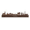 Skyline Heerde Noten houten cadeau decoratie relatiegeschenk van WoodWideCities