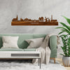 Skyline Heerde Palissander houten cadeau decoratie relatiegeschenk van WoodWideCities