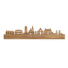 Skyline Hillegom Eiken houten cadeau decoratie relatiegeschenk van WoodWideCities