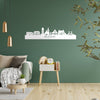 Skyline Hillegom Wit glanzend gerecycled kunststof cadeau decoratie relatiegeschenk van WoodWideCities