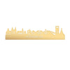 Skyline Hoensbroek Metallic Goud gerecycled kunststof cadeau decoratie relatiegeschenk van WoodWideCities