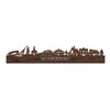 Skyline Hoofddorp Noten houten cadeau decoratie relatiegeschenk van WoodWideCities