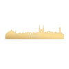 Skyline Jakarta Metallic Goud gerecycled kunststof cadeau decoratie relatiegeschenk van WoodWideCities