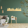 Skyline Kampen Metallic Goud gerecycled kunststof cadeau decoratie relatiegeschenk van WoodWideCities