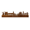 Skyline Kampen Palissander houten cadeau decoratie relatiegeschenk van WoodWideCities