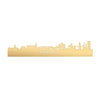 Skyline Kerkrade Metallic Goud gerecycled kunststof cadeau decoratie relatiegeschenk van WoodWideCities