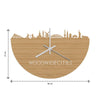 Skyline Klok Aalst Bamboe houten cadeau wanddecoratie relatiegeschenk van WoodWideCities
