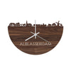 Skyline Klok Alblasserdam Noten houten cadeau decoratie relatiegeschenk van WoodWideCities