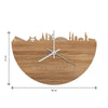 Skyline Klok Almeria Eiken houten cadeau decoratie relatiegeschenk van WoodWideCities