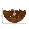 Skyline Klok Baarle-Nassau Palissander houten cadeau decoratie relatiegeschenk van WoodWideCities