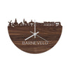 Skyline Klok Barneveld Noten houten cadeau wanddecoratie relatiegeschenk van WoodWideCities