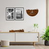 Skyline Klok Beilen Palissander houten cadeau wanddecoratie relatiegeschenk van WoodWideCities