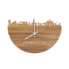 Skyline Klok Bennekom Eiken houten cadeau decoratie relatiegeschenk van WoodWideCities