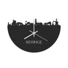 Skyline Klok Beringe Black Zwart houten cadeau decoratie relatiegeschenk van WoodWideCities