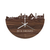 Skyline Klok Bolsward Noten houten cadeau decoratie relatiegeschenk van WoodWideCities