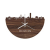 Skyline Klok Boston Noten houten cadeau decoratie relatiegeschenk van WoodWideCities