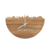 Skyline Klok Breukelen Eiken houten cadeau decoratie relatiegeschenk van WoodWideCities