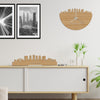 Skyline Klok Charlotte Bamboe houten cadeau decoratie relatiegeschenk van WoodWideCities