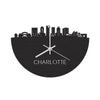 Skyline Klok Charlotte Black Zwart houten cadeau decoratie relatiegeschenk van WoodWideCities