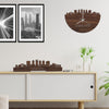 Skyline Klok Charlotte Noten houten cadeau decoratie relatiegeschenk van WoodWideCities