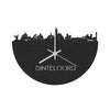 Skyline Klok Dinteloord Black Zwart houten cadeau decoratie relatiegeschenk van WoodWideCities