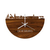 Skyline Klok Doesburg Palissander houten cadeau decoratie relatiegeschenk van WoodWideCities