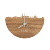 Skyline Klok Echt Eiken houten cadeau decoratie relatiegeschenk van WoodWideCities