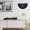 Skyline Klok Etten-Leur Black Zwart houten cadeau decoratie relatiegeschenk van WoodWideCities