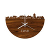 Skyline Klok Ewijk Palissander houten cadeau wanddecoratie relatiegeschenk van WoodWideCities