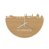 Skyline Klok Florence Bamboe houten cadeau decoratie relatiegeschenk van WoodWideCities