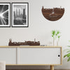 Skyline Klok Geldrop Noten houten cadeau wanddecoratie relatiegeschenk van WoodWideCities