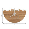Skyline Klok Haren Eiken houten cadeau decoratie relatiegeschenk van WoodWideCities