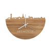 Skyline Klok Heemstede Eiken houten cadeau decoratie relatiegeschenk van WoodWideCities