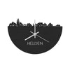 Skyline Klok Helden Black Zwart houten cadeau decoratie relatiegeschenk van WoodWideCities