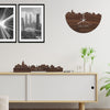 Skyline Klok Helden Noten houten cadeau decoratie relatiegeschenk van WoodWideCities