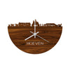 Skyline Klok Hoeven Palissander houten cadeau decoratie relatiegeschenk van WoodWideCities