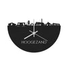 Skyline Klok Hoogezand Black Zwart houten cadeau decoratie relatiegeschenk van WoodWideCities