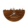 Skyline Klok IJmuiden Palissander houten cadeau decoratie relatiegeschenk van WoodWideCities