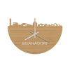 Skyline Klok Julianadorp Bamboe houten cadeau decoratie relatiegeschenk van WoodWideCities