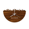 Skyline Klok Katwijk Palissander houten cadeau decoratie relatiegeschenk van WoodWideCities