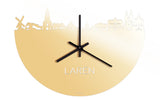 Skyline Klok Laren Goud Metallic