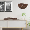 Skyline Klok Los-angeles Noten houten cadeau decoratie relatiegeschenk van WoodWideCities