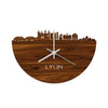 Skyline Klok Lyon Palissander houten cadeau decoratie relatiegeschenk van WoodWideCities