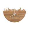 Skyline Klok Made Eiken houten cadeau decoratie relatiegeschenk van WoodWideCities