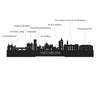 Skyline Klok Mechelen Black Zwart houten cadeau wanddecoratie relatiegeschenk van WoodWideCities